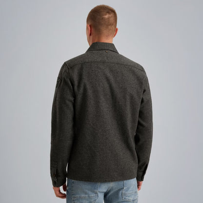 Overshirt met rits - grijs