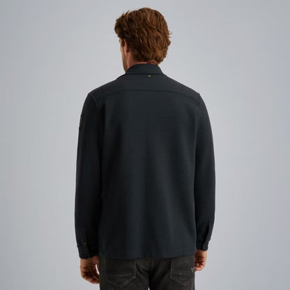 Overshirt met borstzakken - blauw