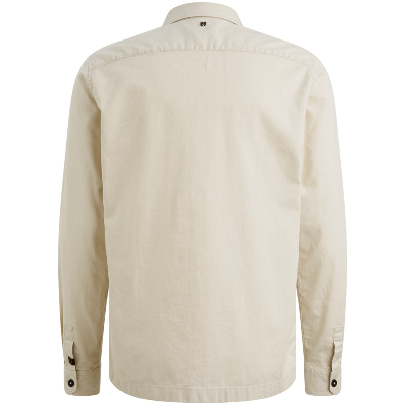 Overshirt met knoopsluiting - beige