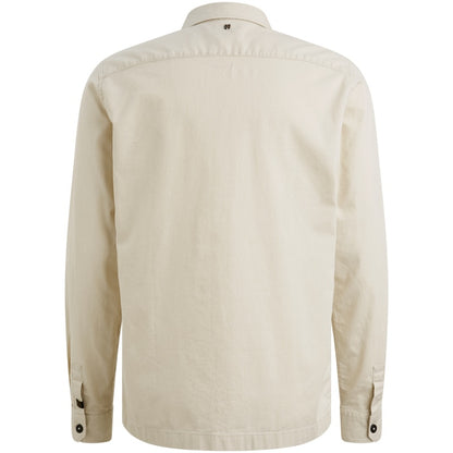 Overshirt met knoopsluiting - beige