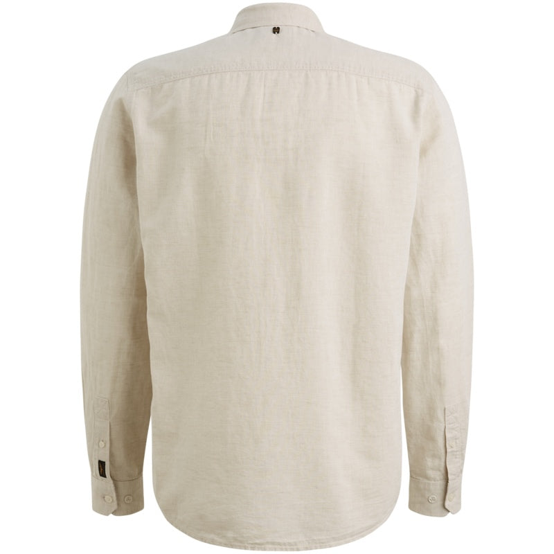 Overhemd katoen linnen - beige