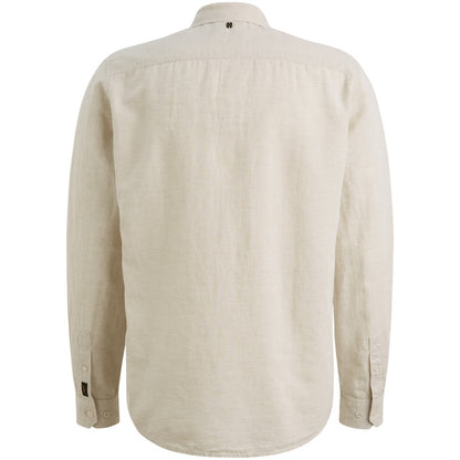 Overhemd katoen linnen - beige