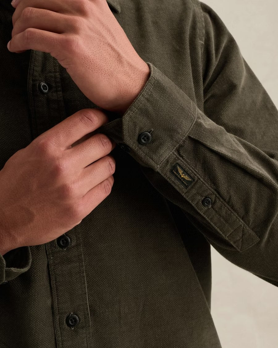 Overhemd corduroy - groen