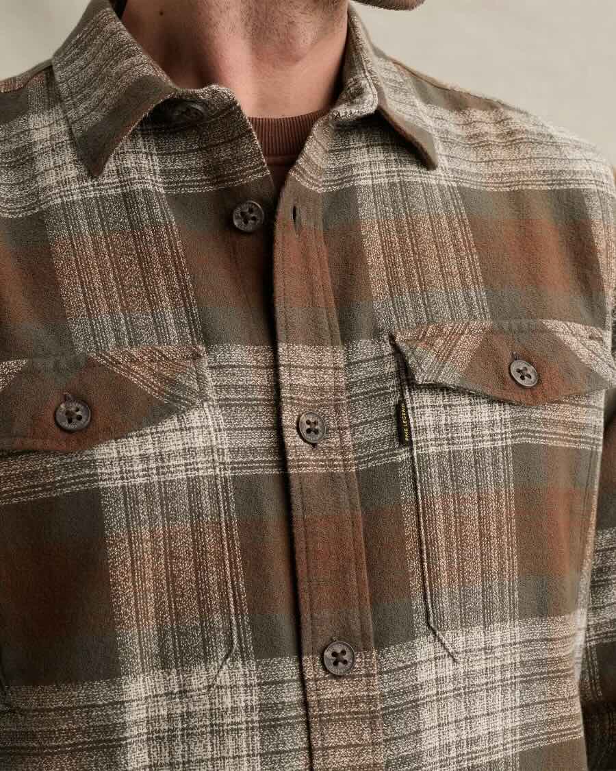 Overshirt met borstzakken - cappuccino