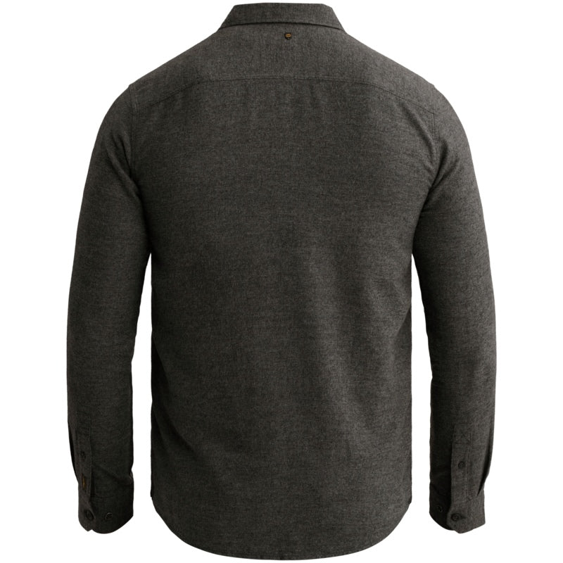 Overhemd met geborduurd logo - jet black
