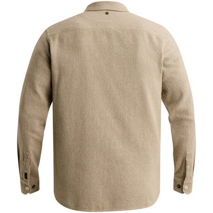 Overhemd flanel met borstzak - abbey stone