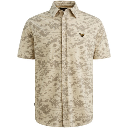 Overhemd jersey piqué - beige