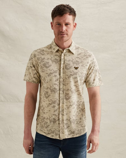 Overhemd jersey piqué - beige