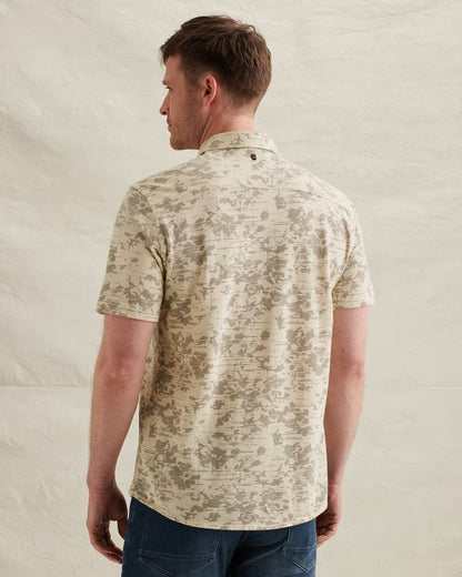 Overhemd jersey piqué - beige