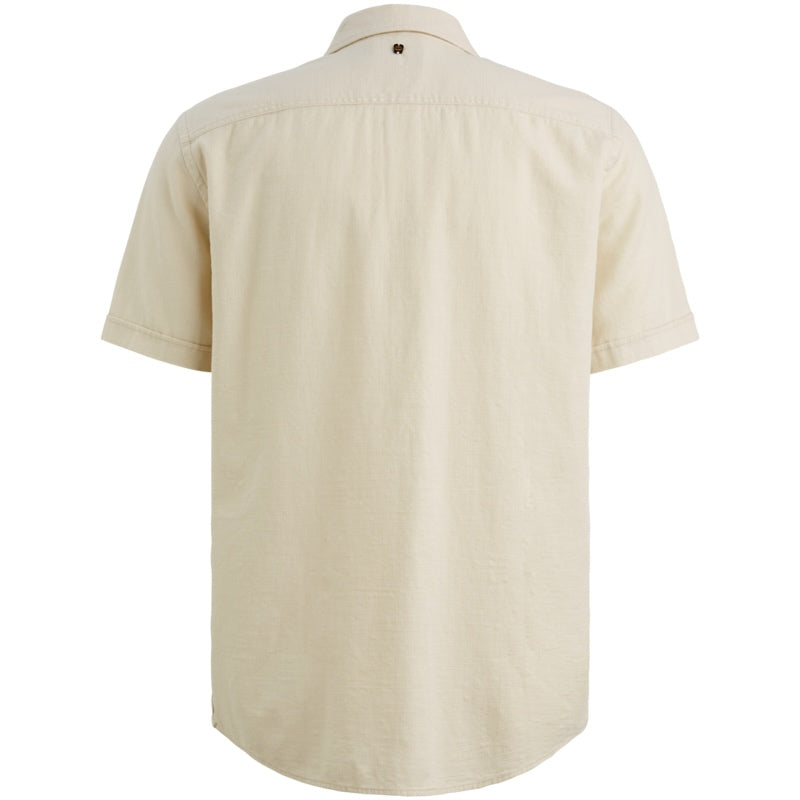 Overhemd korte mouw - beige