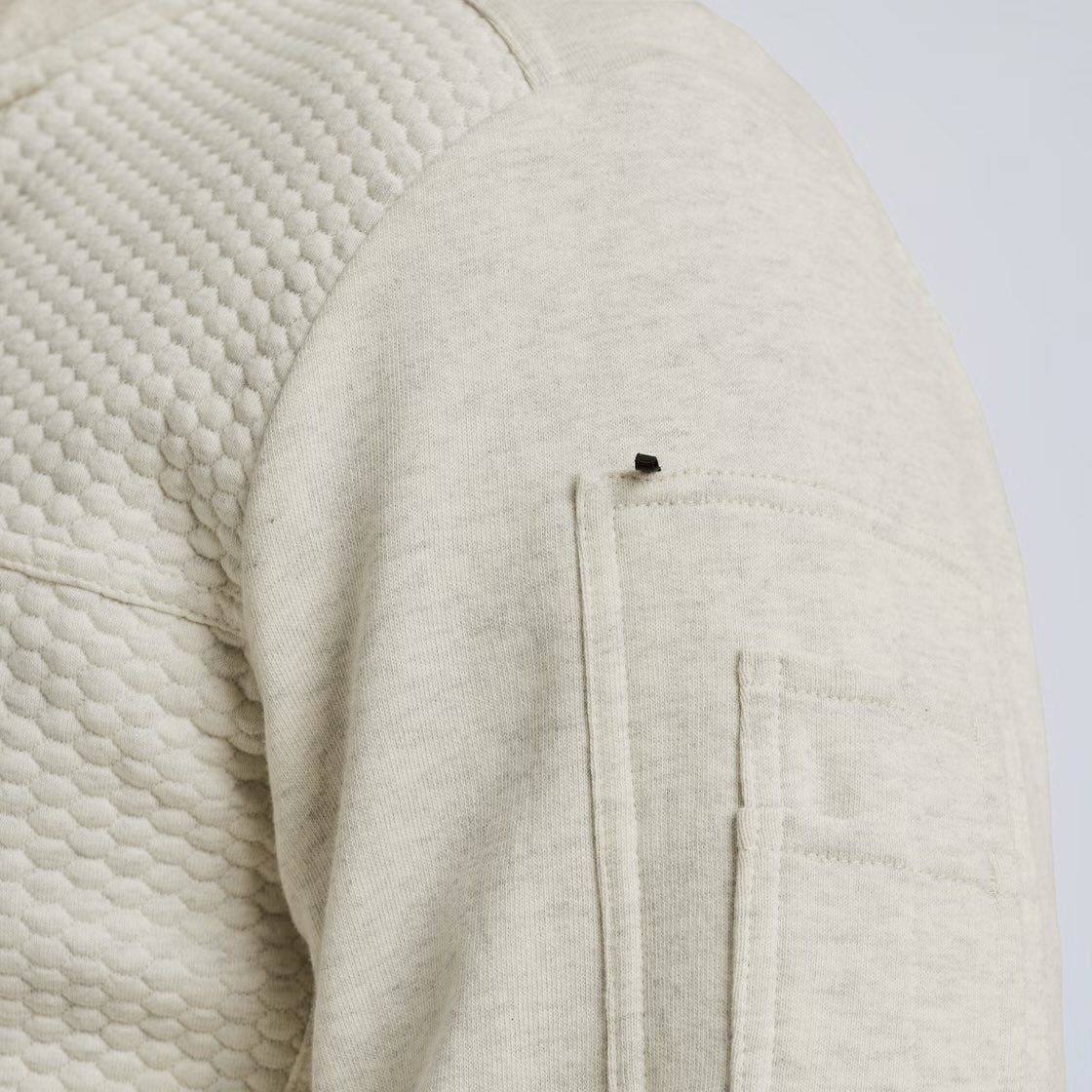 Vest sweat met rits - grijs melee