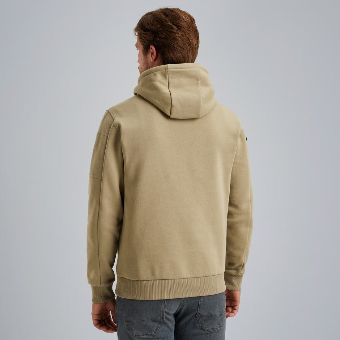 Hoodie met artwork - beige