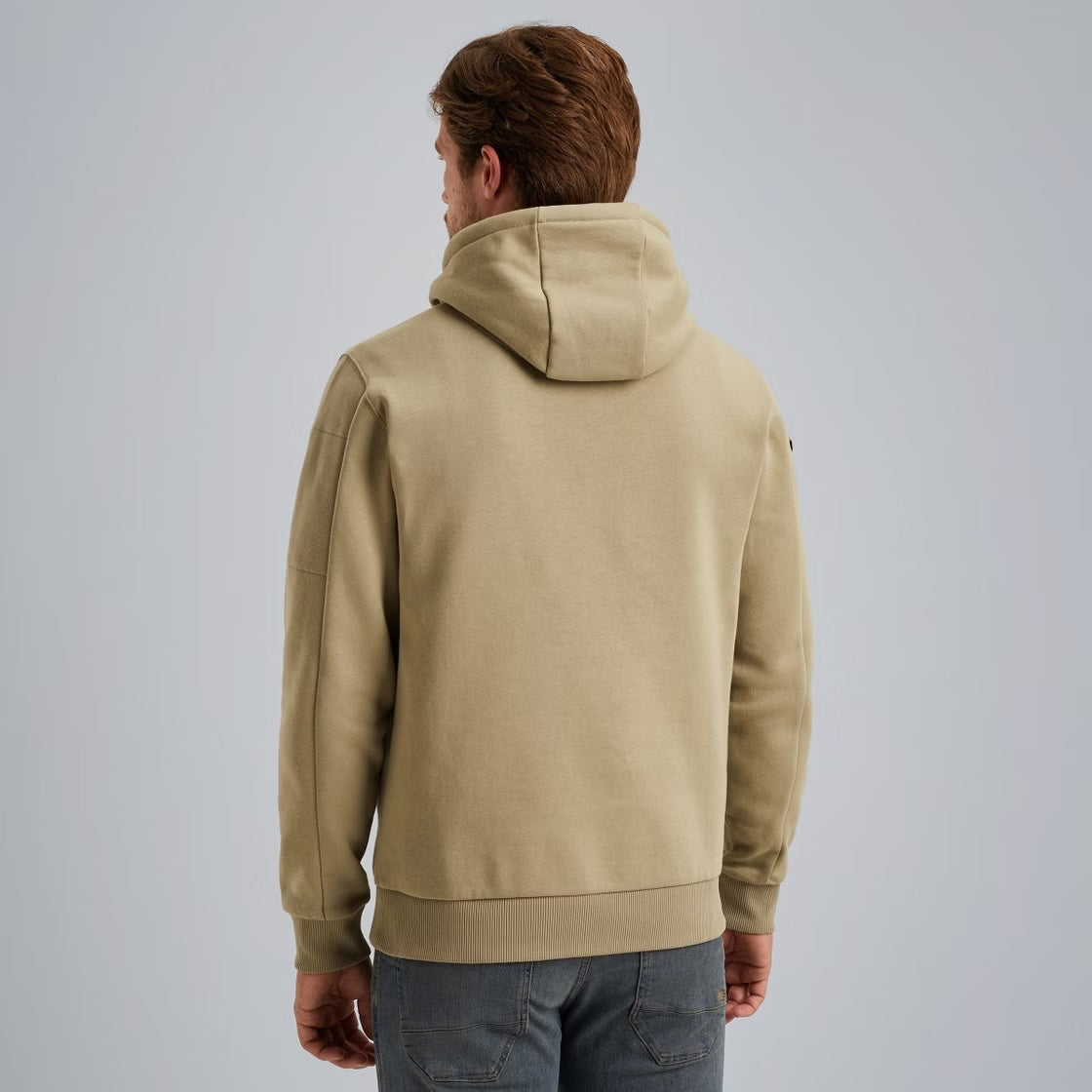 Hoodie met artwork - beige