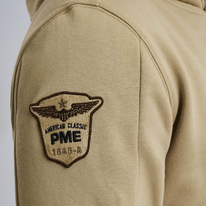 Hoodie met artwork - beige