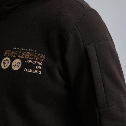 Hoodie met artwork - zwart