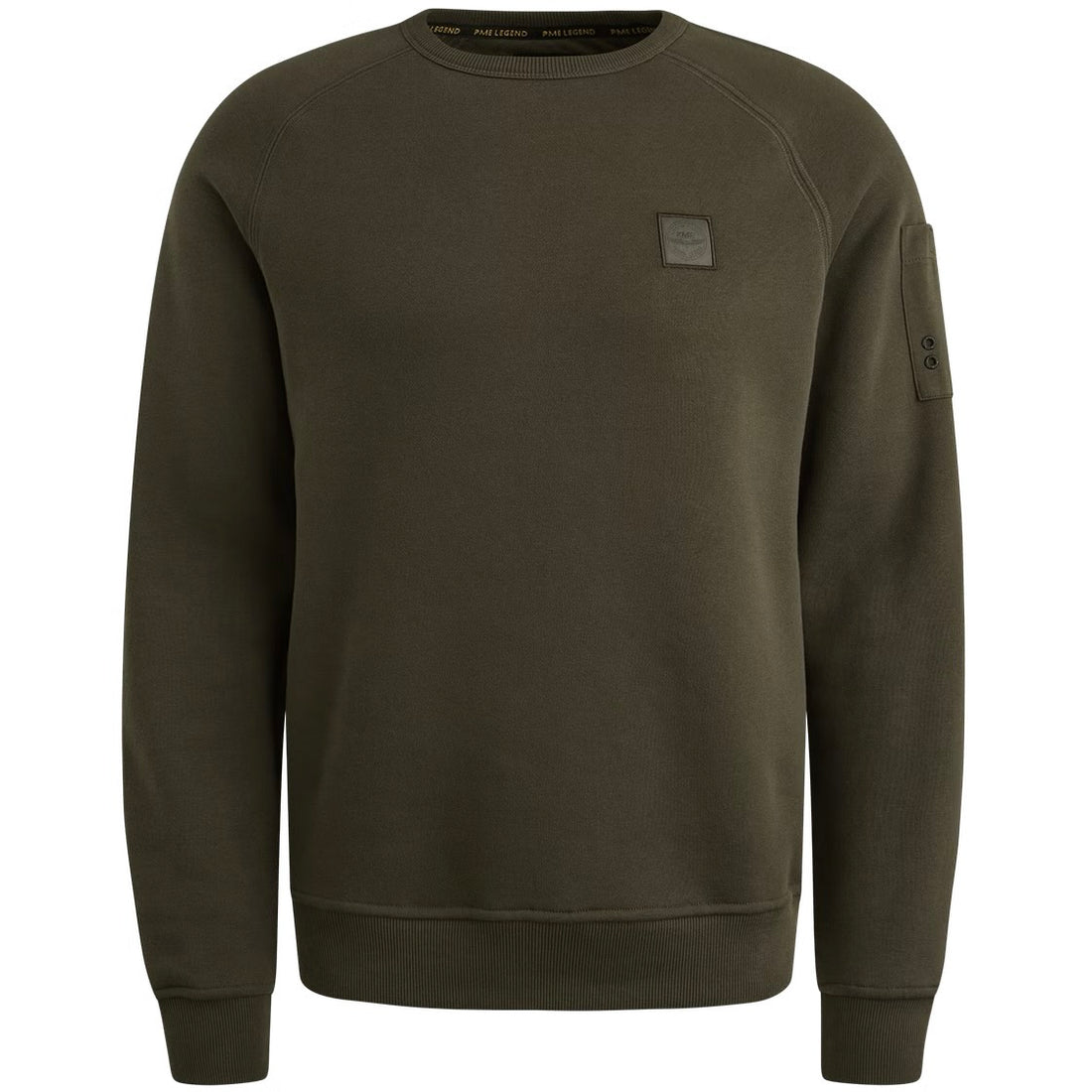 Sweater met flight pocket - groen