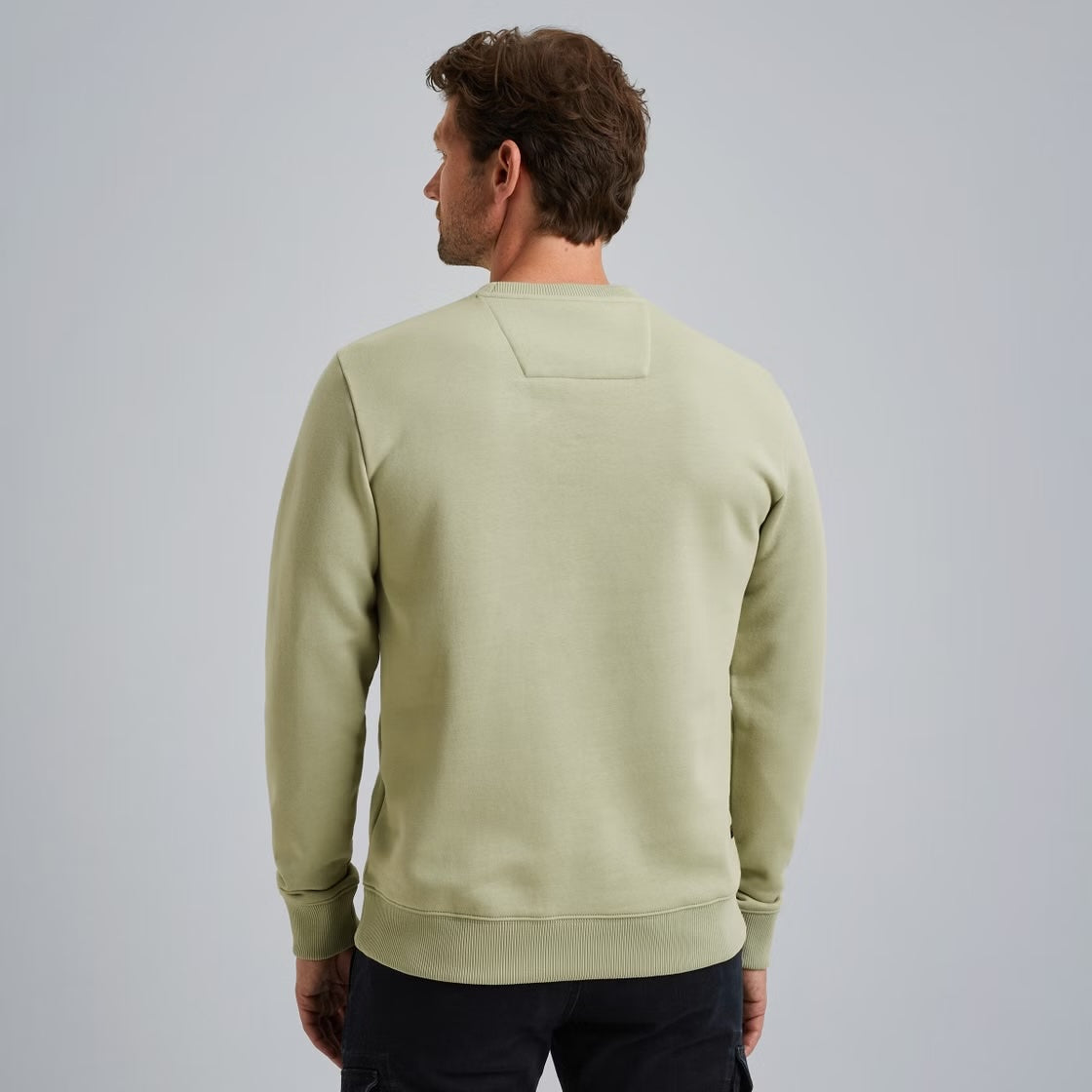 Trui sweat met artwork - groen