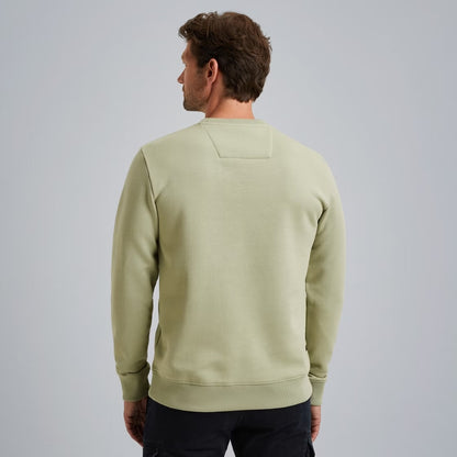 Trui sweat met artwork - groen