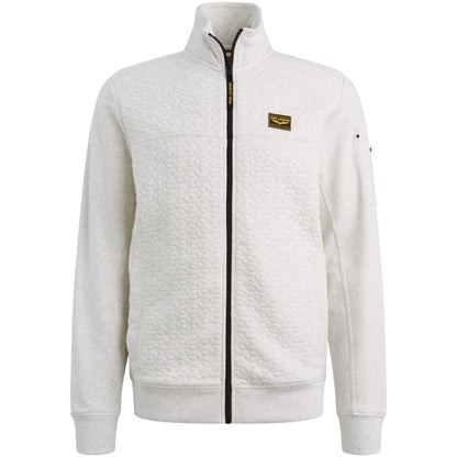 Vest sweat met flight pocket - lichtgrijs