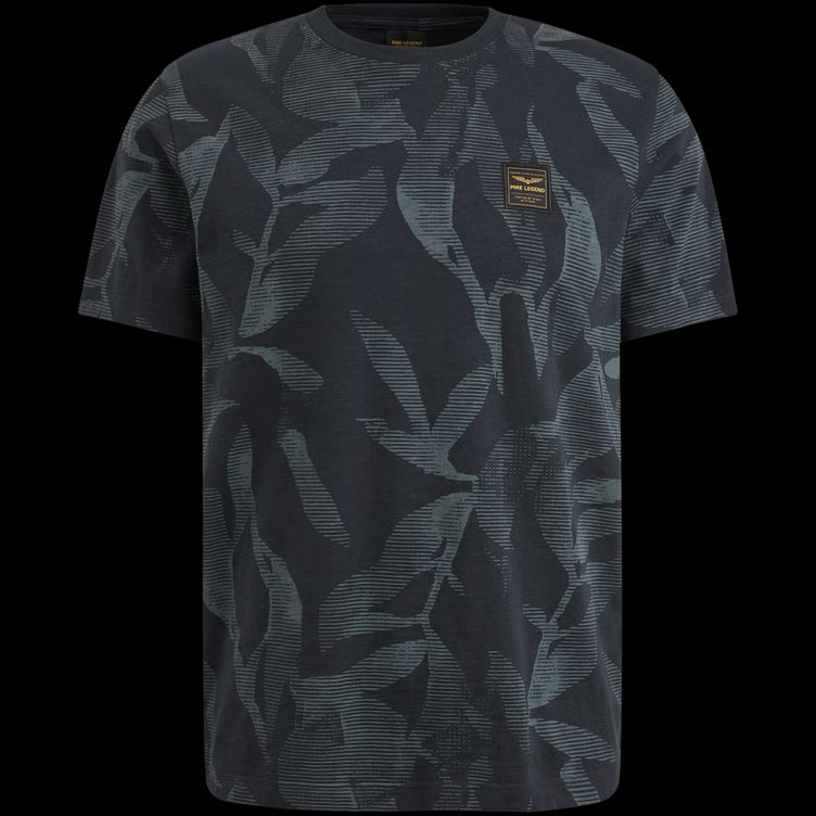 T-shirt slub jersey - blauw