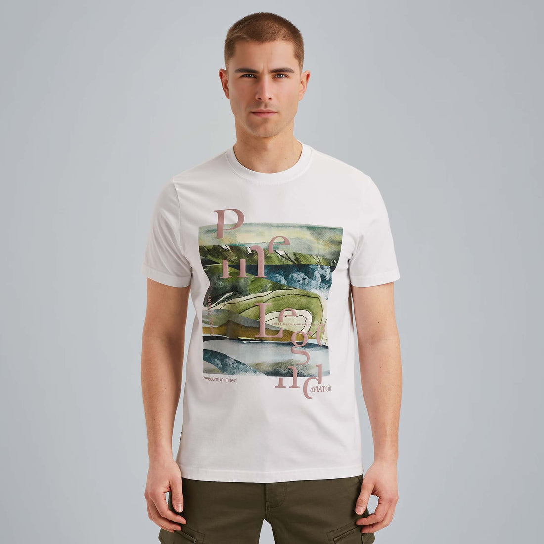 T-shirt met artwork - wit