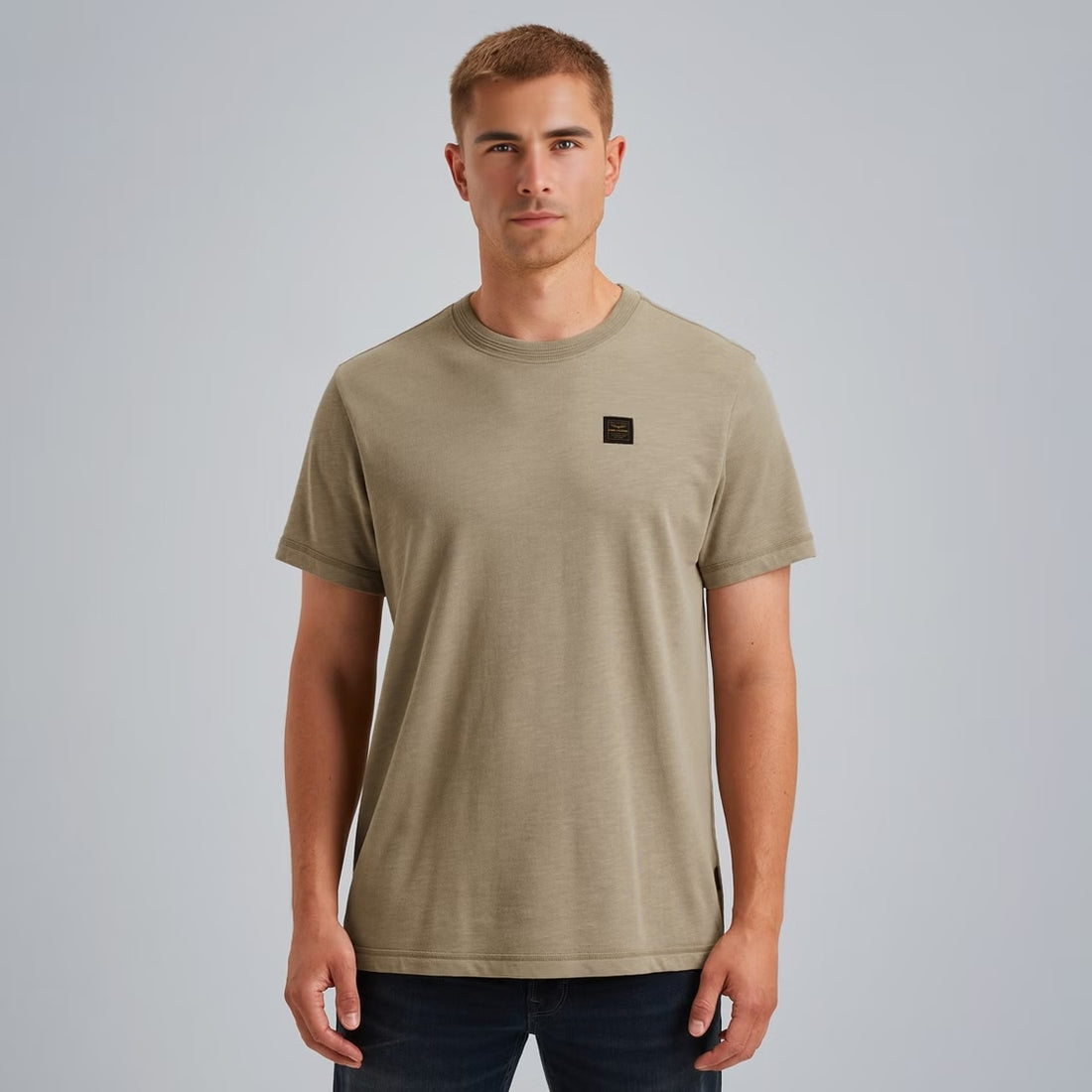 T-shirt slub jersey - beige