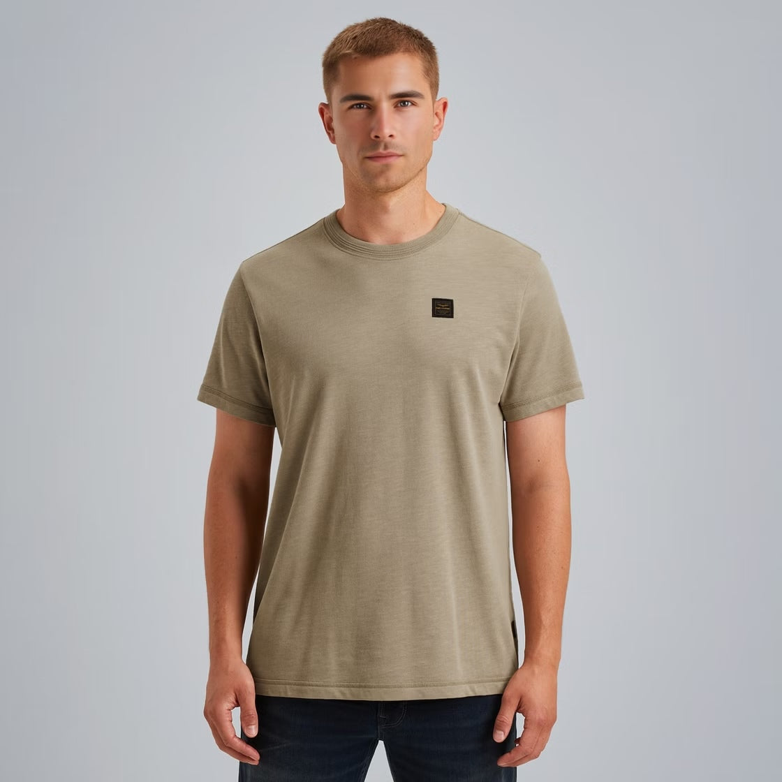 T-shirt slub jersey - beige