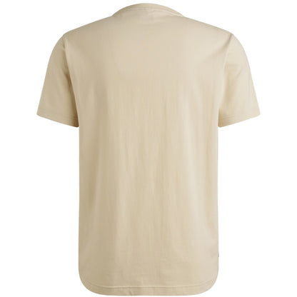 T-shirt met artwork- beige