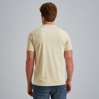 T-shirt met artwork- beige