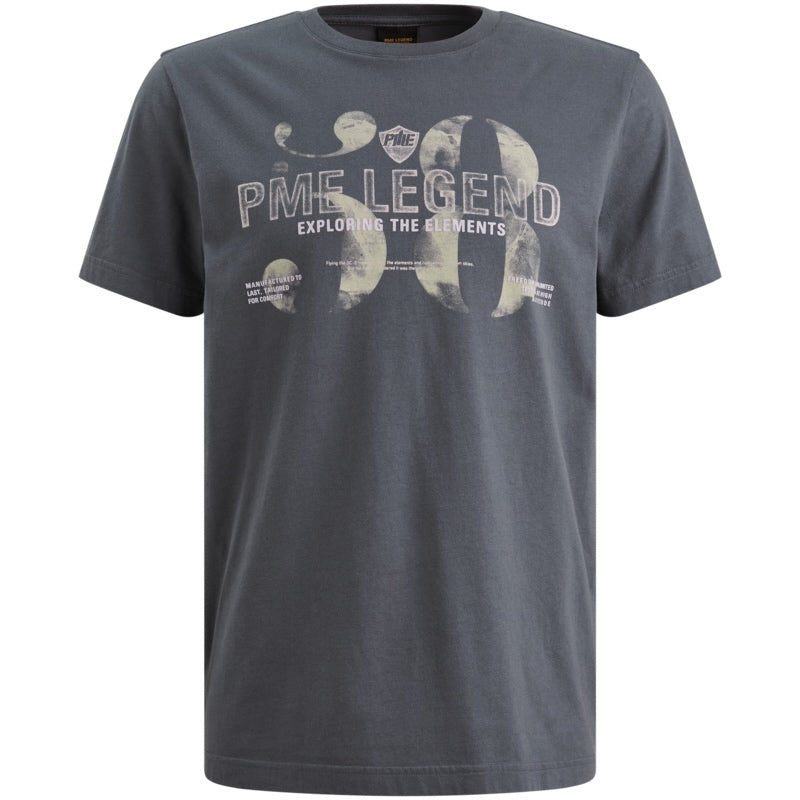 T-shirt met artwork- blauw