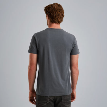 T-shirt met artwork- blauw