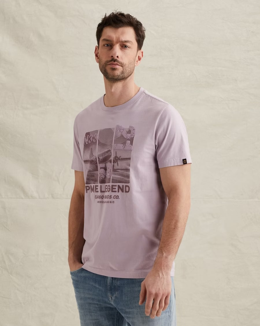 T-shirt met artwork -  paars