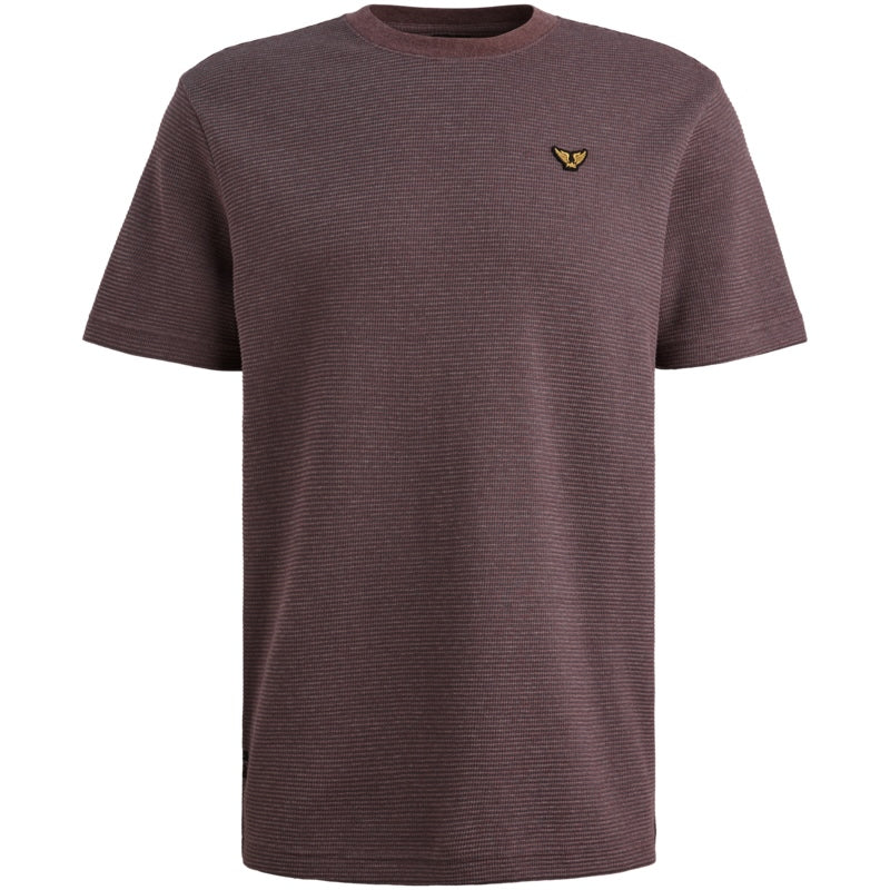 T-shirt met streeppatroon -  paars