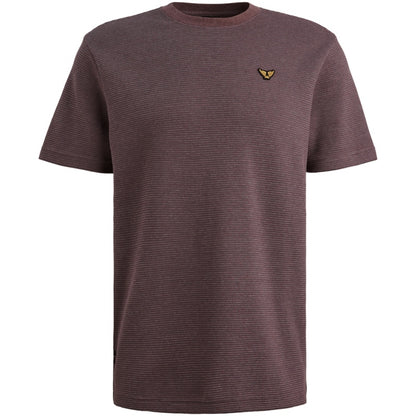 T-shirt met streeppatroon -  paars
