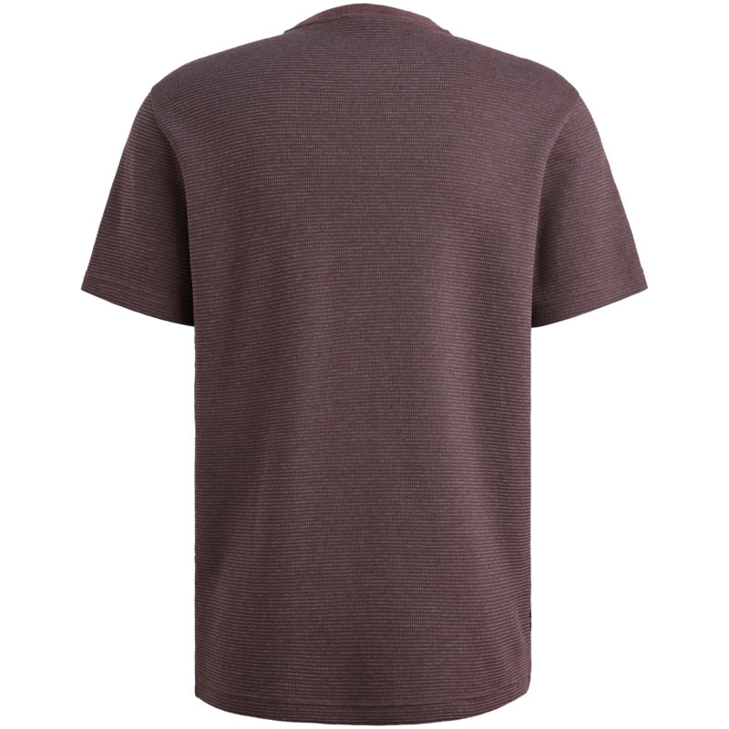 T-shirt met streeppatroon -  paars