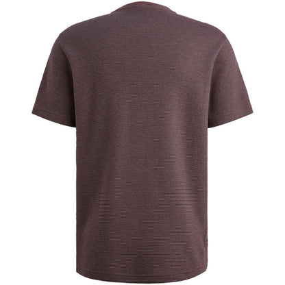 T-shirt met streeppatroon -  paars