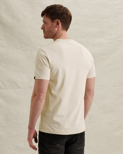 T-shirt met artwork - beige
