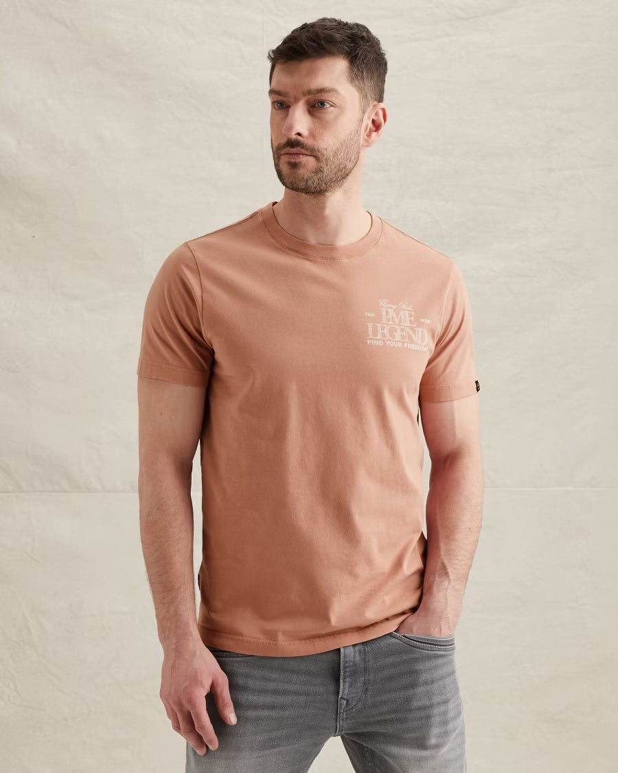 T-shirt jersey met artwork - rose dawn