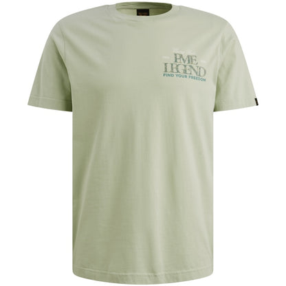 T-shirt jersey met artwork - cameo green