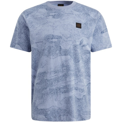 T-shirt jersey met allover print - hydrangea
