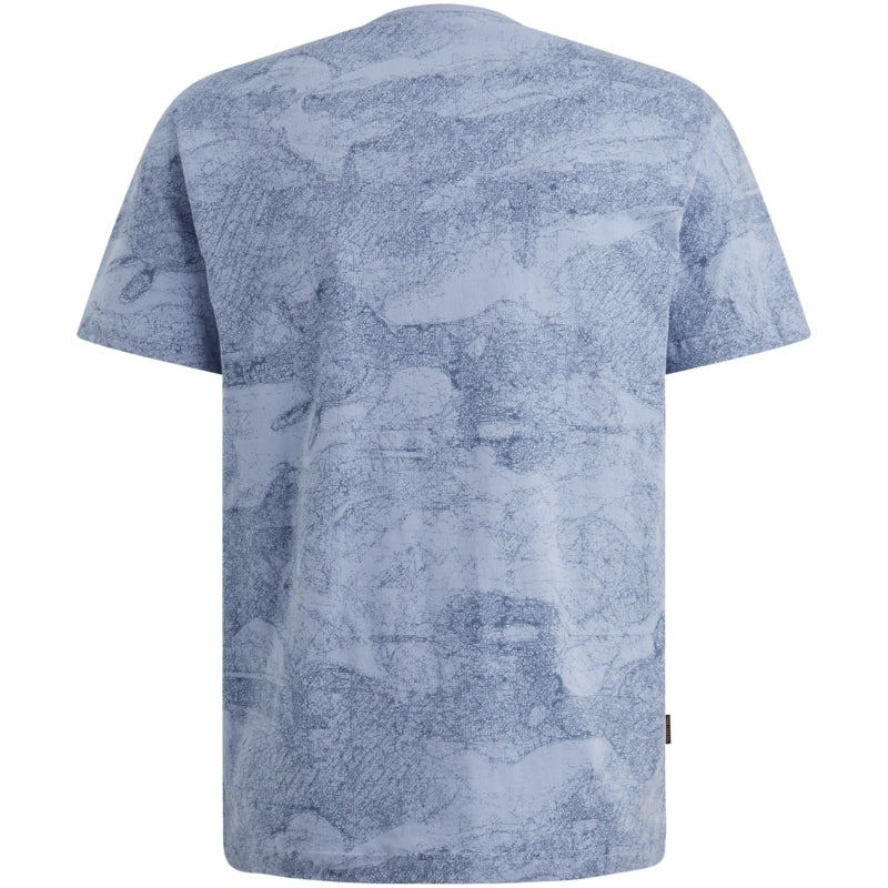T-shirt jersey met allover print - hydrangea