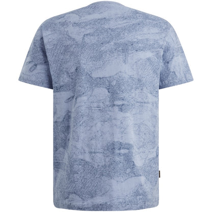 T-shirt jersey met allover print - hydrangea