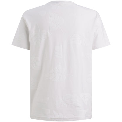 T-shirt jersey jacquard - wit
