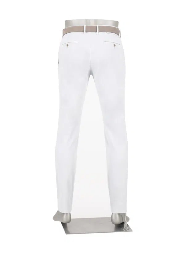 Chino Rob stretch - lichtblauw/grijs