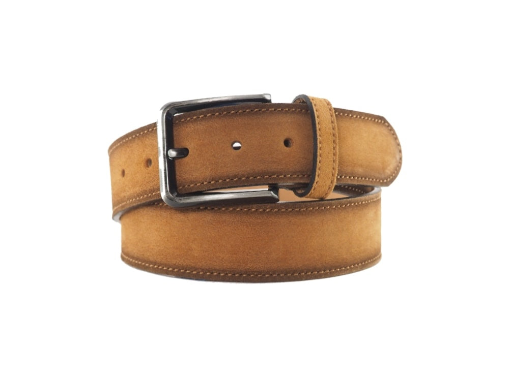 Riem suède casual - cognac