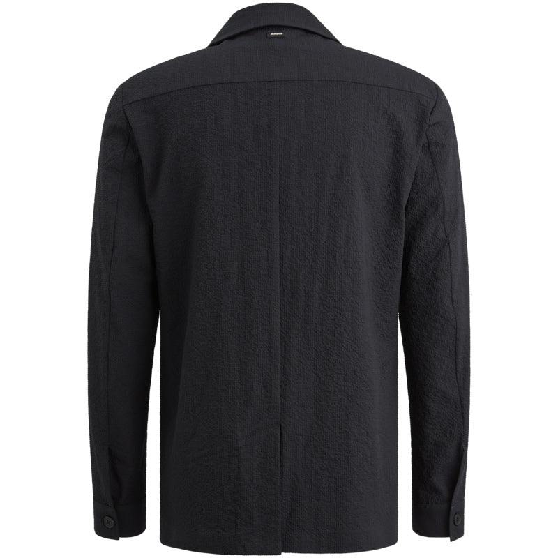 Overshirt met knopen - blauw