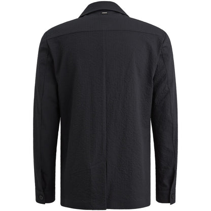Overshirt met knopen - blauw