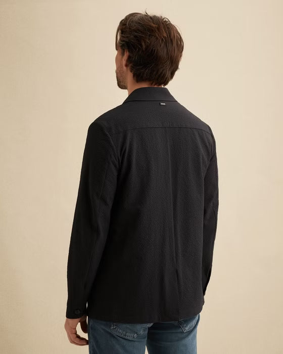 Overshirt met knopen - blauw