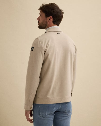 Overshirt / Blazer met rits - beige