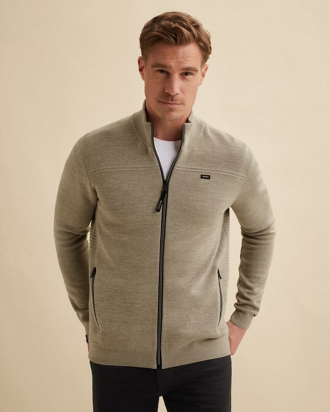 Vest met zakken - beige